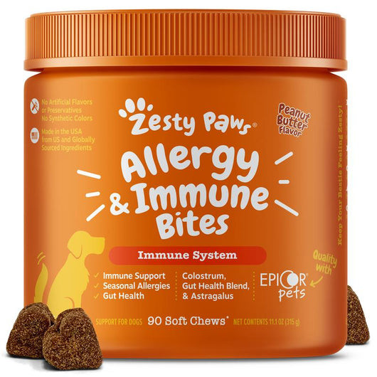 Zesty Paws Allergy & Immune Bites - PAWFY